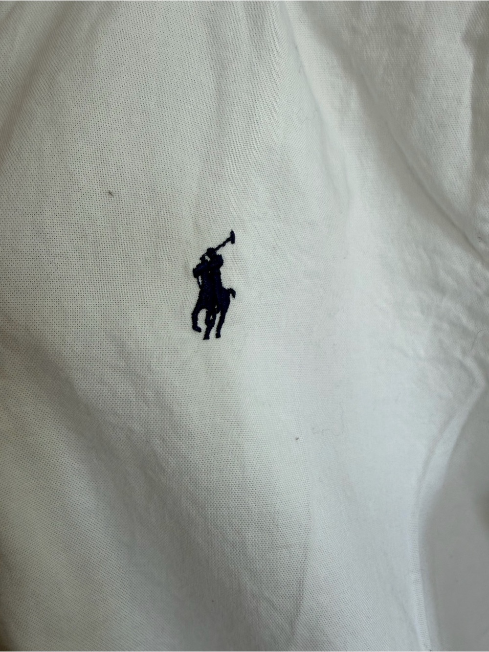 Polo Ralph Lauren Button Down Shirt Navy Pony Logo L Cotton - Picture 4 of 5